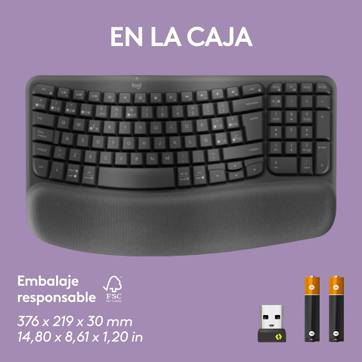 Toetsenbord Logitech 920-012296 Grafiet Spaans QWERTY